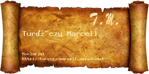 Turóczy Marcell névjegykártya